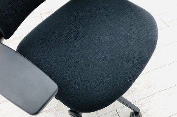 スチールケース リープチェア V2 中古 ブラック クッション Steelcase Leap 中古オフィス家具 LEAP-10100の画像