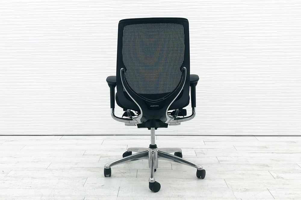 【専用ページ】 9脚セット オカムラ ゼファーチェア 中古 オフィスチェア ゼファー 中古オフィス家具 Zephyr クッション メッシュ 可動肘 ブラックの画像
