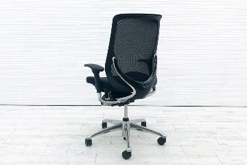 【専用ページ】 9脚セット オカムラ ゼファーチェア 中古 オフィスチェア ゼファー 中古オフィス家具 Zephyr クッション メッシュ 可動肘 ブラックの画像