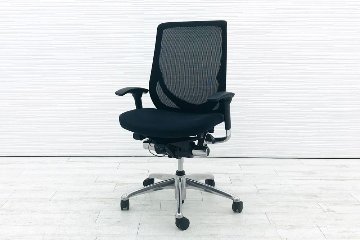 【専用ページ】 9脚セット オカムラ ゼファーチェア 中古 オフィスチェア ゼファー 中古オフィス家具 Zephyr クッション メッシュ 可動肘 ブラックの画像