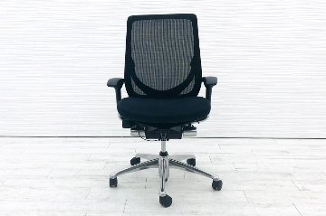 【専用ページ】 9脚セット オカムラ ゼファーチェア 中古 オフィスチェア ゼファー 中古オフィス家具 Zephyr クッション メッシュ 可動肘 ブラックの画像