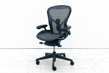 【未開封未使用品】 ハーマンミラー アーロンチェア リマスタード Cサイズ フル装備 Aeron Chairs Remastered 中古 Herman Miller 中古オフィス家具 グラファイトの画像
