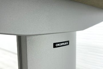 オカムラ Liftio 固定タイプ リフティオ 中古 ネオウッドダーク ミーティングテーブル 小型会議テーブル 中古オフィス家具 1800/900/720の画像