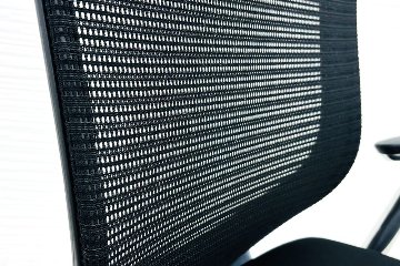 オカムラ Baron バロンチェア ハイバック 中古 2014年製 中古オフィス家具 固定肘 座クッション デザインアーム ブラックの画像