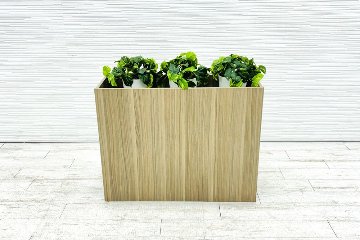 イトーキ プラントボックス 造花付き 中古 フェイクグリーン 間地切り 中古オフィス家具 フラワースタンド 900/300/700の画像