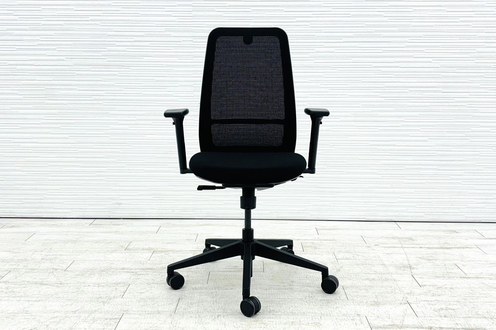 Personality(パーソナリティ)シリーズ スチールケース 中古 Steelcase 中古オフィス家具 ブラック PVT-111111の画像