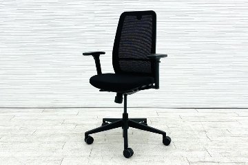 Personality(パーソナリティ)シリーズ スチールケース 中古 Steelcase 中古オフィス家具 ブラック PVT-111111の画像