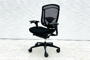 オカムラ コンテッサセコンダ 中古 2019年製 Contessa seconda CC83MS-FPC1 コンテッサチェア 中古オフィス家具 ブラックの画像