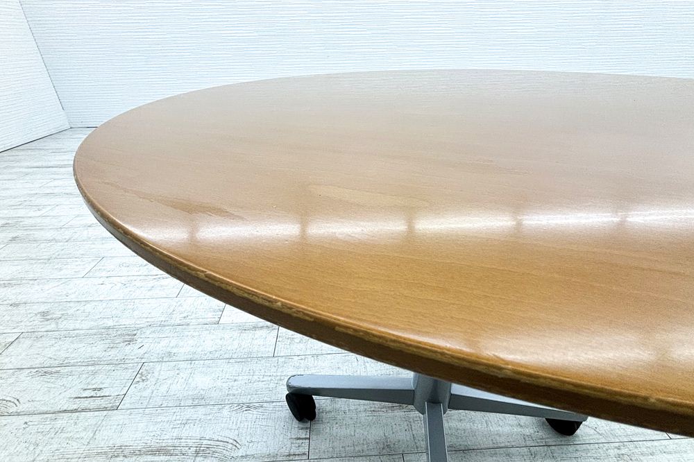 昇降テーブル 丸テーブル 中古 ハイテーブル ハーマンミラー Herman Miller カウンターテーブル 1000/1000/745～1145の画像