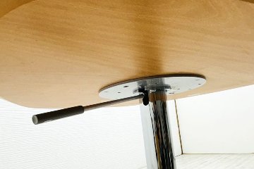 昇降テーブル 楕円テーブル 中古 ハイテーブル ハーマンミラー Herman Miller カウンターテーブル 870/840/745～1145の画像