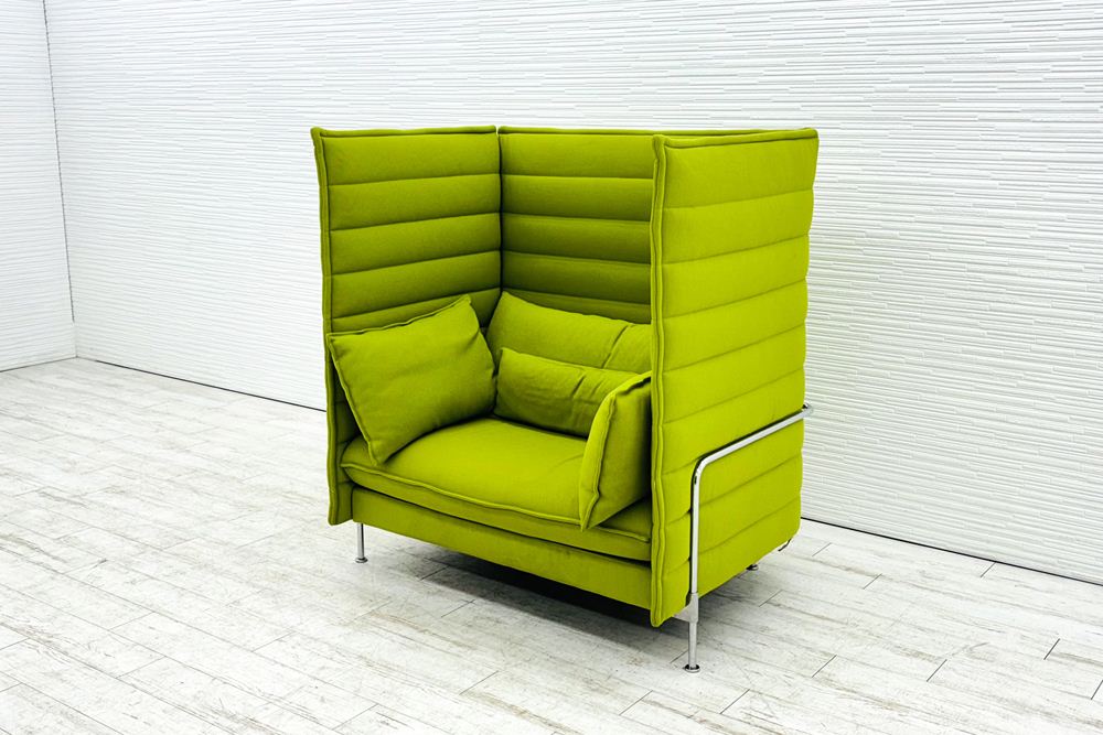ヴィトラ アルコーヴソファ 中古 Vitra Alcove sofa 一人用ソファ ハイバックソファ 中古オフィス家具 1200/850/1370の画像