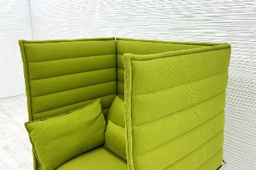 ヴィトラ アルコーヴソファ 中古 Vitra Alcove sofa 一人用ソファ ハイバックソファ 中古オフィス家具 1200/850/1370の画像