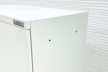 オカムラ レクトライン 4段ラテラル書庫 スチール 中古 キャビネット スチール書庫 中古オフィス家具 シリンダー錠 800/400/1250 ホワイトの画像