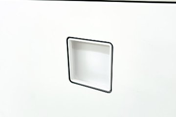 オカムラ レクトライン 4段ラテラル書庫 スチール 中古 キャビネット スチール書庫 中古オフィス家具 シリンダー錠 900/400/1275 ホワイトの画像