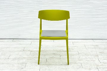 【4脚セット】 イトーキ ACTIU WG Chair アクチュチェア 中古 ミーティングチェア 会議椅子 スタッキングチェア 中古オフィス家具 ピスタチオの画像