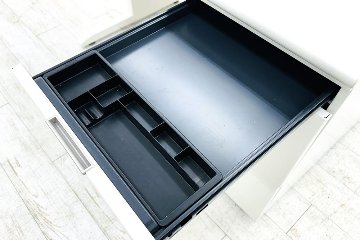 イトーキ CX 片袖机 片袖デスク 中古 事務机 オフィスデスク 中古オフィス家具 ホワイト 1100/715/700の画像