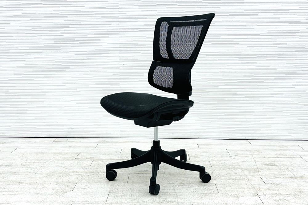 エルゴヒューマン スマート 中古 肘無 ergohuman smart 中古オフィス家具 メッシュ ブラックの画像