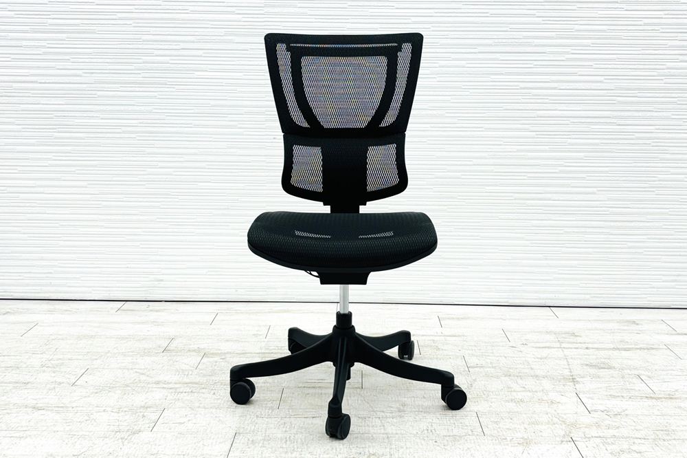エルゴヒューマン スマート 中古 肘無 ergohuman smart 中古オフィス家具 メッシュ ブラックの画像