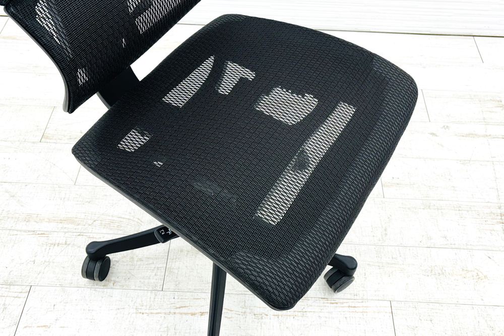 エルゴヒューマン スマート 中古 肘無 ergohuman smart 中古オフィス家具 メッシュ ブラックの画像
