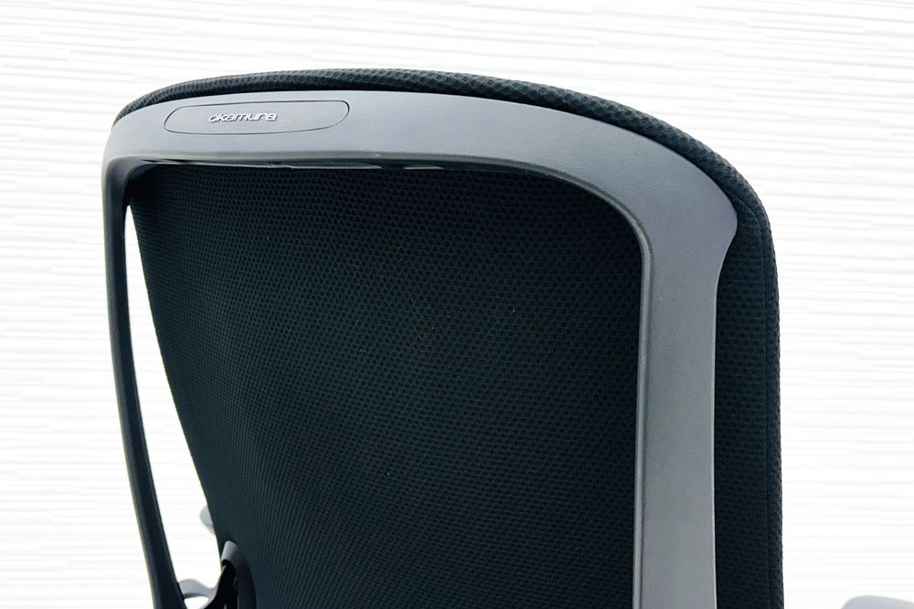 オカムラ シルフィーチェア 中古 ハイバック 可動肘 クッションタイプ Sylphy 中古オフィス家具 C687BR FSF1 ブラックの画像