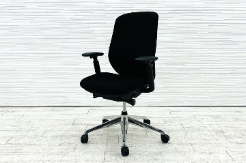 オカムラ シルフィーチェア 中古 ハイバック 可動肘 クッションタイプ Sylphy 中古オフィス家具 C687BR FSF1 ブラックの画像