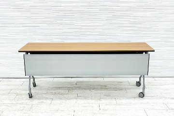 オカムラ INTERACT NT(インターアクトエヌティー)シリーズ ミーティングテーブル 中古 ネスティングテーブル 会議机 中古オフィス家具 1800/450/720の画像