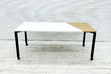 コクヨ ワークフィット 小型会議テーブル 中古 ミーティングテーブル 幅1800 中古オフィス家具 1800/900/720の画像