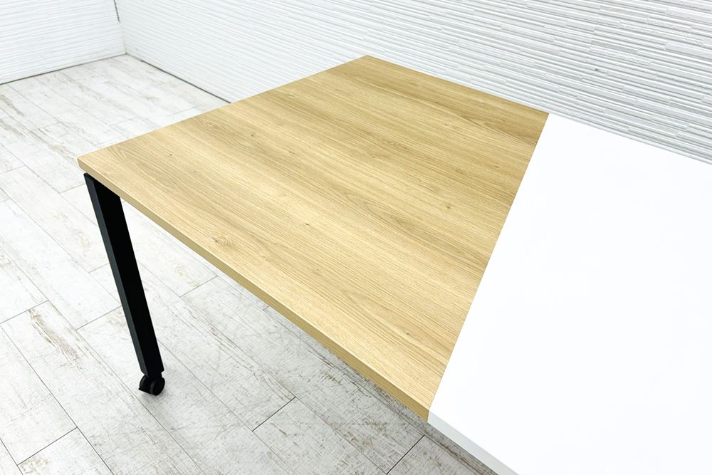 コクヨ ワークフィット 小型会議テーブル 中古 ミーティングテーブル 幅1800 中古オフィス家具 1800/900/720 ツートンカラーの画像