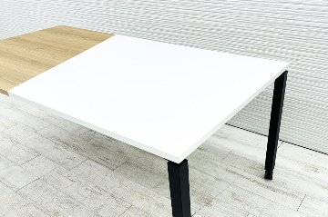 コクヨ ワークフィット 小型会議テーブル 中古 ミーティングテーブル 幅1800 中古オフィス家具 1800/900/720 ツートンカラーの画像