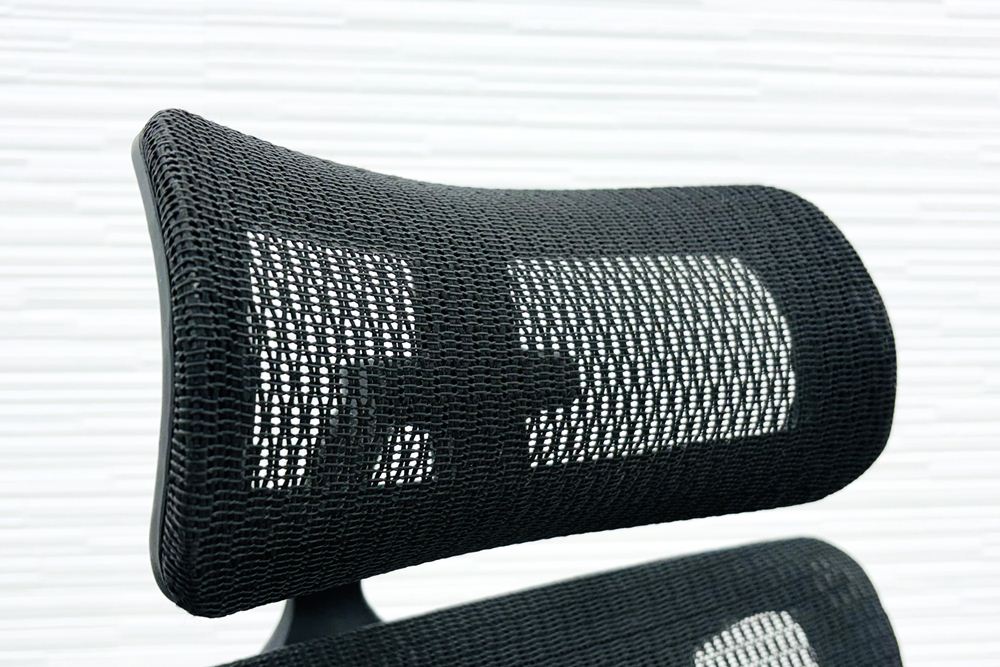 エルゴヒューマン フィット ヘッドレスト付き ergohuman 中古 中古チェア 高機能チェア メッシュ ブラックの画像