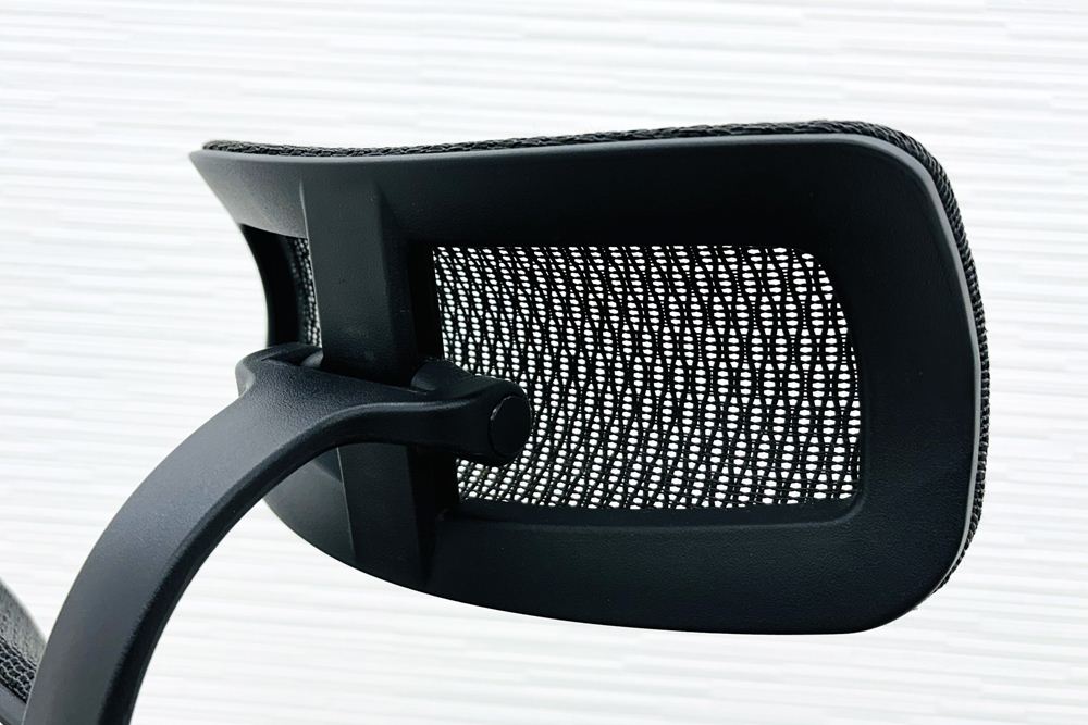 エルゴヒューマン フィット ヘッドレスト付き ergohuman 中古 中古チェア 高機能チェア メッシュ ブラックの画像