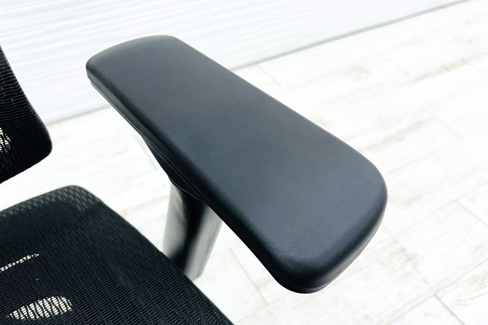 エルゴヒューマン フィット ヘッドレスト付き ergohuman 中古 中古チェア 高機能チェア メッシュ ブラックの画像