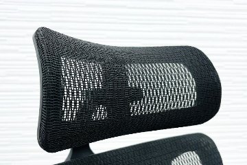 エルゴヒューマン フィット ヘッドレスト付き ergohuman 中古 中古チェア 高機能チェア メッシュ ブラックの画像