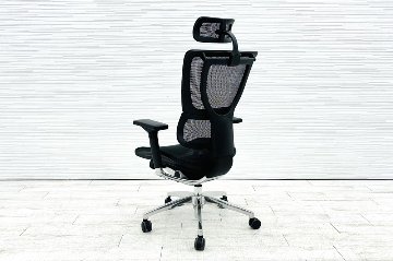 エルゴヒューマン フィット ヘッドレスト付き ergohuman 中古 中古チェア 高機能チェア メッシュ ブラックの画像