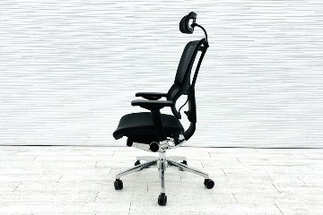 エルゴヒューマン フィット ヘッドレスト付き ergohuman 中古 中古チェア 高機能チェア メッシュ ブラックの画像