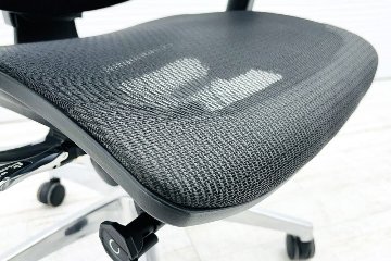エルゴヒューマン フィット ヘッドレスト付き ergohuman 中古 中古チェア 高機能チェア メッシュ ブラックの画像