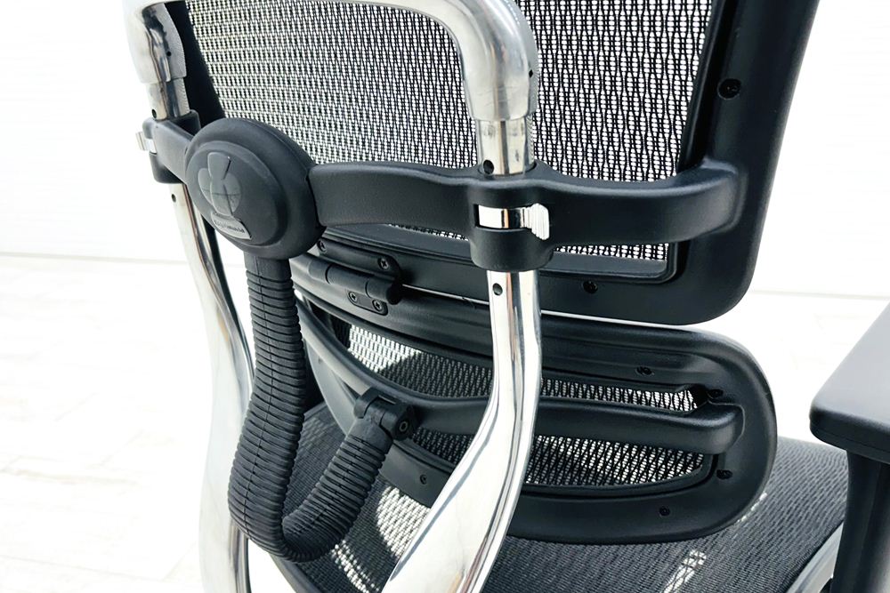 エルゴヒューマン プロ 中古 ヘッドレスト付き ergohuman HIGH Type 中古オフィス家具 高機能チェア ブラックの画像