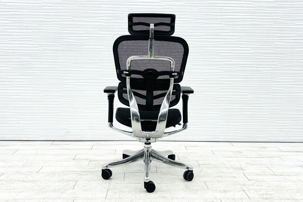 エルゴヒューマン プロ 中古 ヘッドレスト付き ergohuman HIGH Type 中古オフィス家具 高機能チェア ブラックの画像