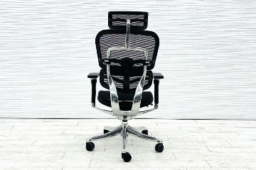 エルゴヒューマン プロ 中古 ヘッドレスト付き ergohuman HIGH Type 中古オフィス家具 高機能チェア ブラックの画像