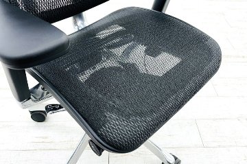 エルゴヒューマン プロ 中古 ヘッドレスト付き ergohuman HIGH Type 中古オフィス家具 高機能チェア ブラックの画像