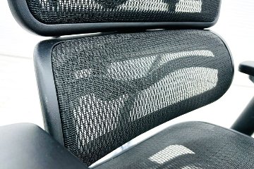 エルゴヒューマン プロ 中古 ヘッドレスト付き ergohuman HIGH Type 中古オフィス家具 高機能チェア ブラックの画像