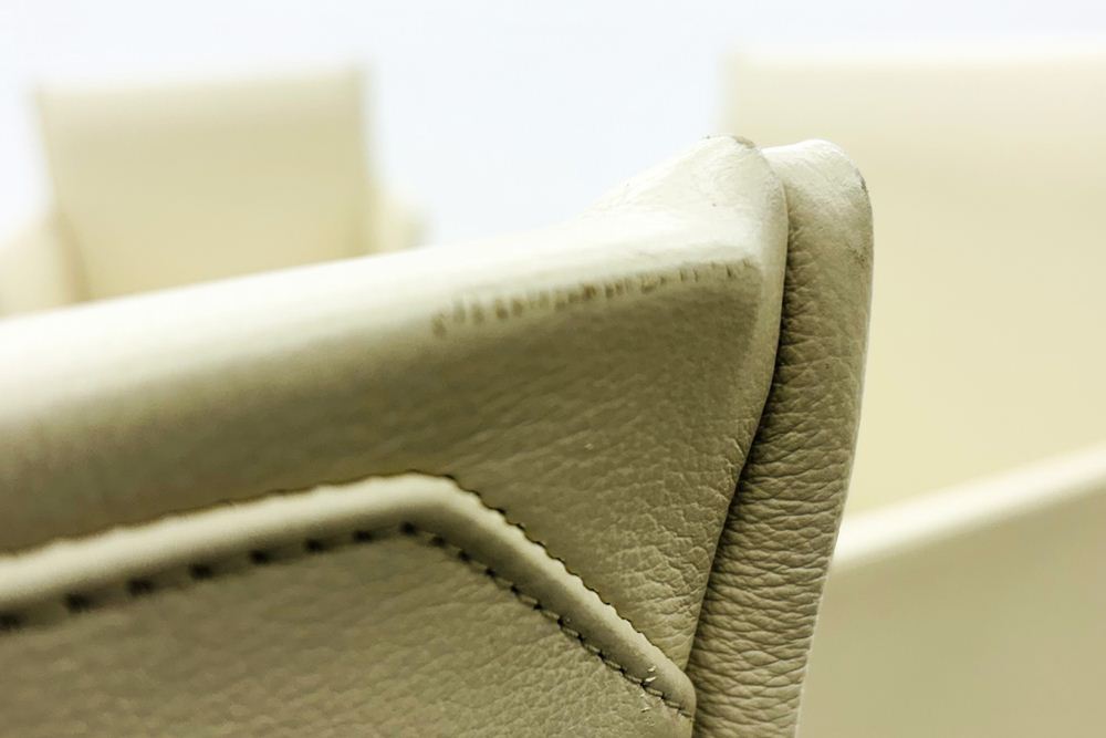 【6脚セット】 カッシーナ ブレーク アームチェア 中古 BREAK Cassina ミーティングチェア デザインチェア 中古オフィス家具 本革の画像