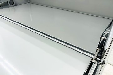 USMハラー 中古 1列3段 USM Haller ドロップダウン 中古オフィス家具 ライトグレー 770/375/1100 両側フラットパネル 鍵無の画像