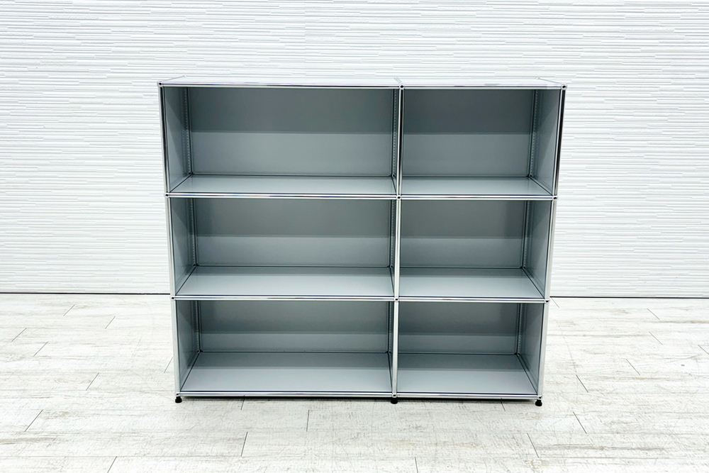 USMハラー 中古 2列3段 USM Haller 中古オフィス家具 ライトグレー 1270/375/1100 の画像