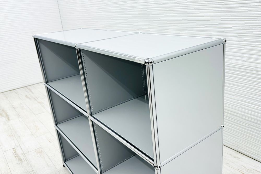 USMハラー 中古 2列3段 USM Haller 中古オフィス家具 ライトグレー 1270/375/1100 の画像