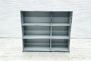 USMハラー 中古 2列3段 USM Haller 中古オフィス家具 ライトグレー 1270/375/1100 の画像