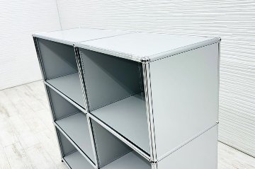 USMハラー 中古 2列3段 USM Haller 中古オフィス家具 ライトグレー 1270/375/1100 の画像
