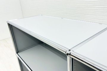 USMハラー 中古 2列3段 USM Haller 中古オフィス家具 ライトグレー 1270/375/1100 の画像