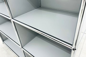 USMハラー 中古 2列3段 USM Haller 中古オフィス家具 ライトグレー 1270/375/1100 の画像