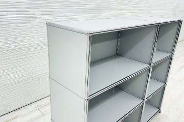 USMハラー 中古 2列3段 USM Haller 中古オフィス家具 ライトグレー 1270/375/1100 の画像